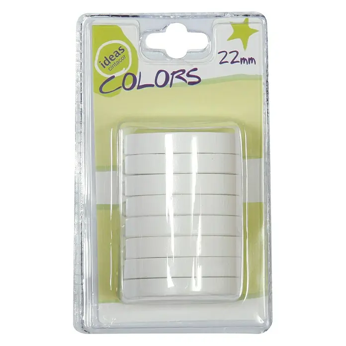 Anilla para cortinas Colors - 8 ud., 22 mm, Blanco, Redonda