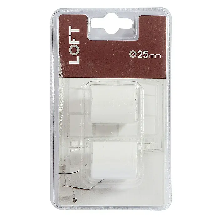 Tapones terminales Loft - Blanco, 2 ud.
