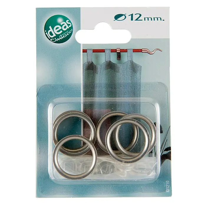 Anilla para cortinas Ideas 12 - Plateado