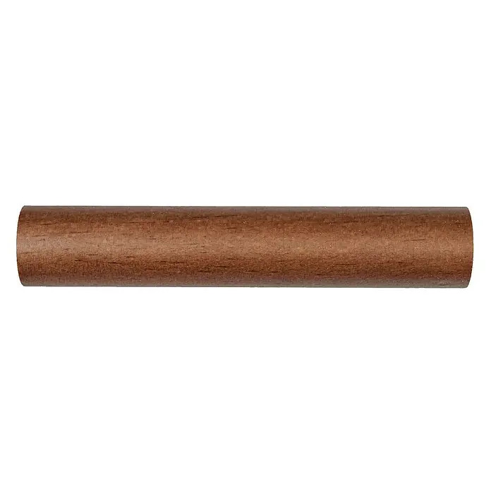 Barra para cortinas Ideas Wood - Cebrano, Largo: 200 cm, Diámetro: 28 mm