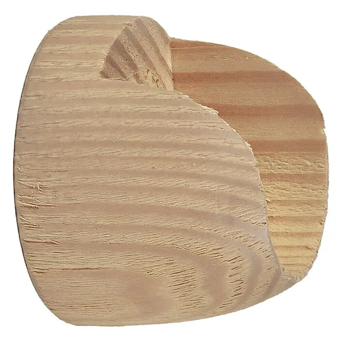 Soporte de pared y techo lateral Ideas wood - L x An x Al: 3,6 x 4,6 x 4,6 cm, Fresno