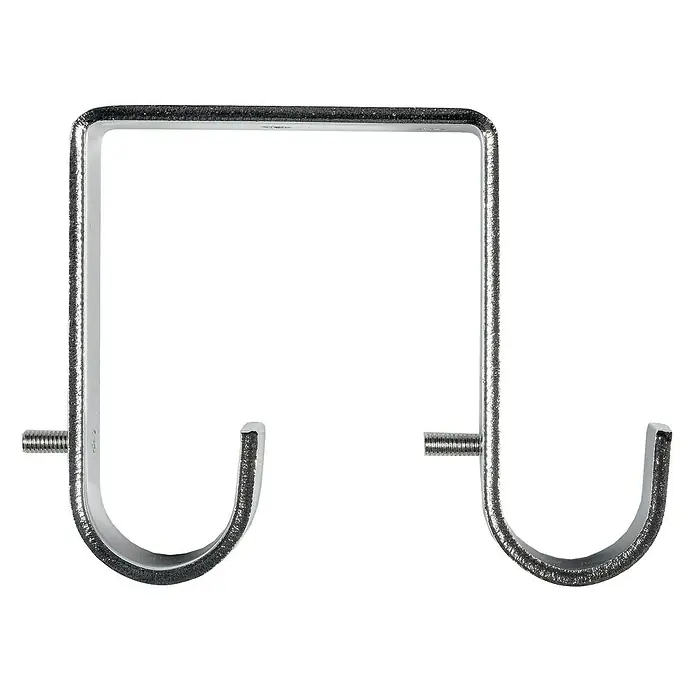 Soporte para techo doble Tendencias - Cromo, Largo: 7,7 cm