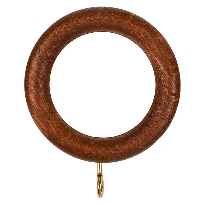 Anilla para cortinas Ideas wood - 8 ud., 28 mm, Cedro