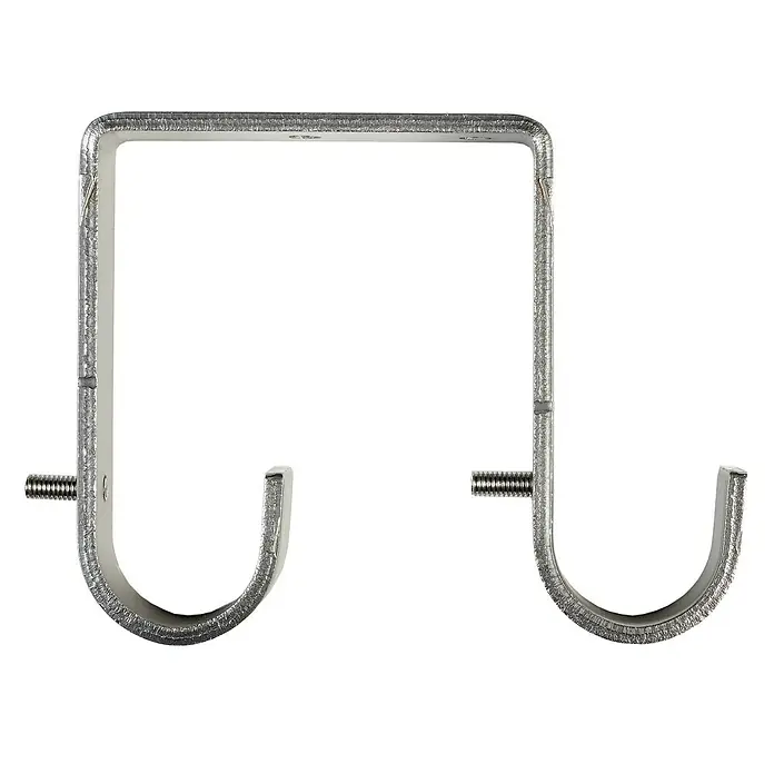 Soporte para techo doble Tendencias - Plateado, Largo: 7,7 cm