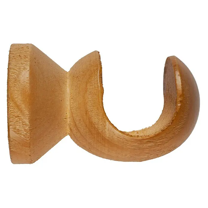 Soporte de techo Ideas Wood - Haya, Barras para las cortinas de Ø 28 mm