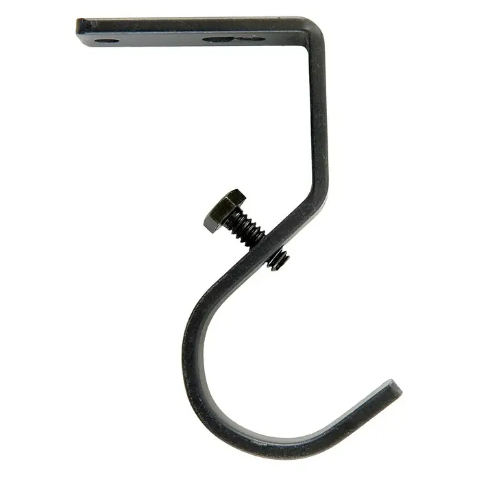 Soporte de techo Ideas Cintacor - Negro, L x An x Al: 7,6 x 1,6 x 5,4 cm, Atornillado