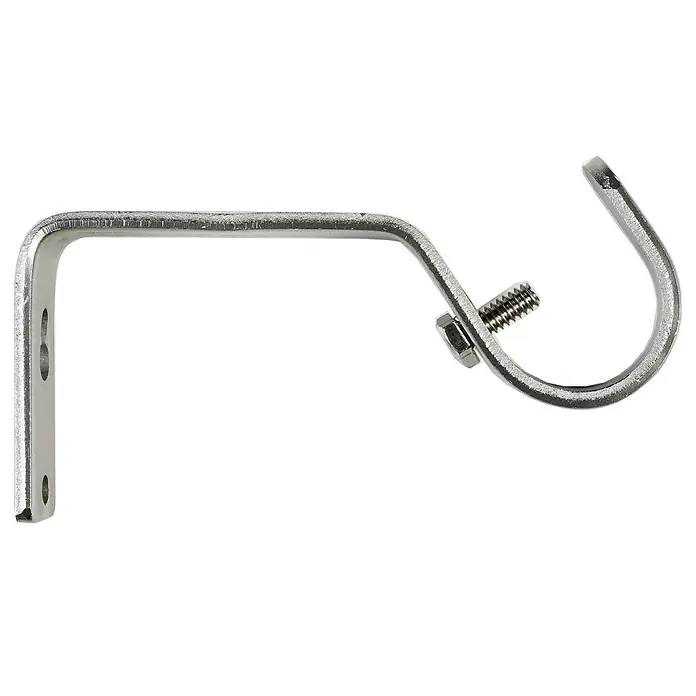 Soporte de pared Tendencias - Plata, L x An x Al: 10 x 1,6 x 5,6 cm, Atornillado