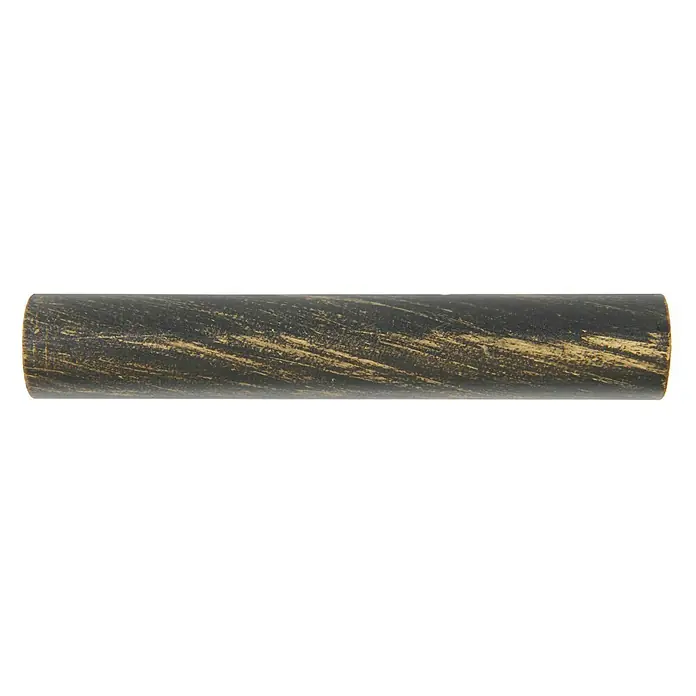 Barra para cortinas Antique oro y negro - Largo: 250 cm, Diámetro: 22 mm
