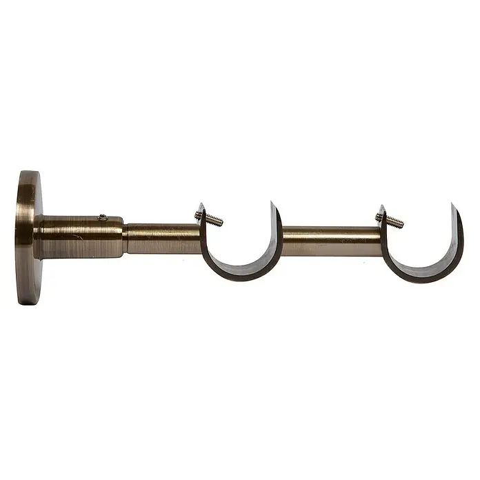 Soporte de pared Eclectic - Bronce, L x An x Al: 18 x 5,3 x 5,3 cm, Atornillado