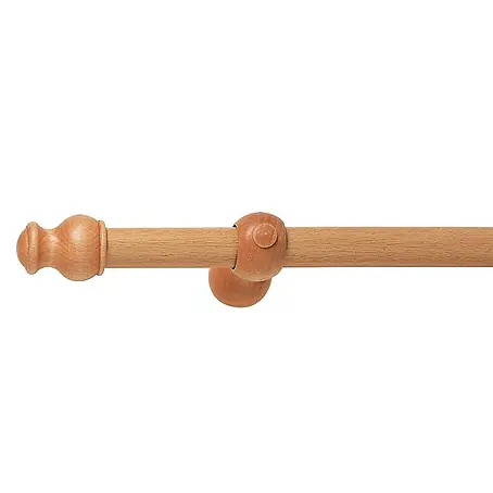 Barra para cortinas Kit madera
