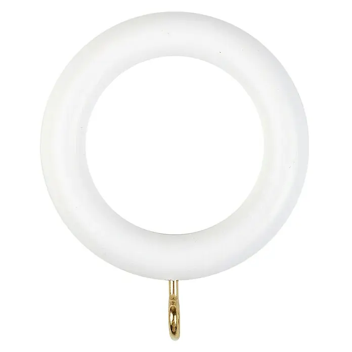 Anilla para cortinas Ideas wood - 8 ud., 28 mm, Blanco
