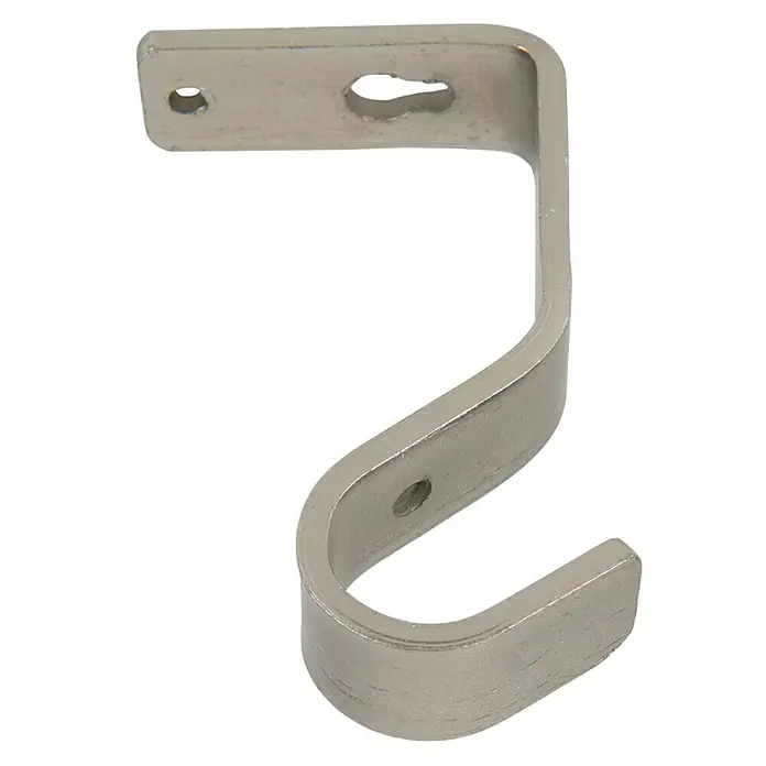 Soporte de techo Ferro-deco - Plateado, Para barras con un diámetro de 16 mm, 1 ud.