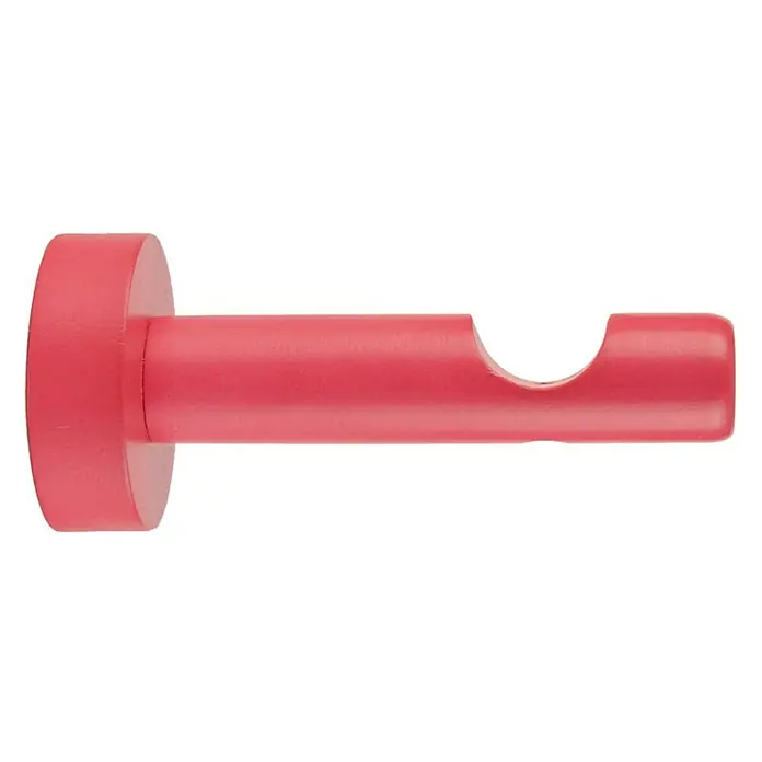 Soporte de pared infantil cilíndrico Ideas colors - Fucsia, L x An x Al: 12 x 5,3 x 5,3 cm, Atornillado