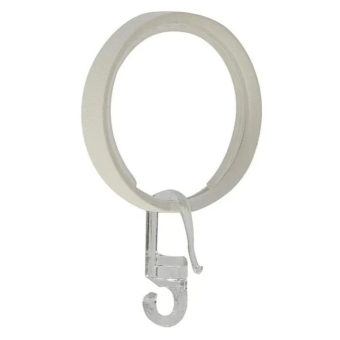 Anilla para cortinas Loft - 8 ud., Blanco, Redonda