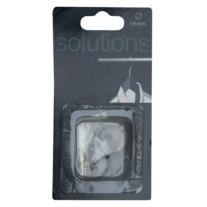 Soporte de pared para armario - Gris, Largo: 1,3 cm