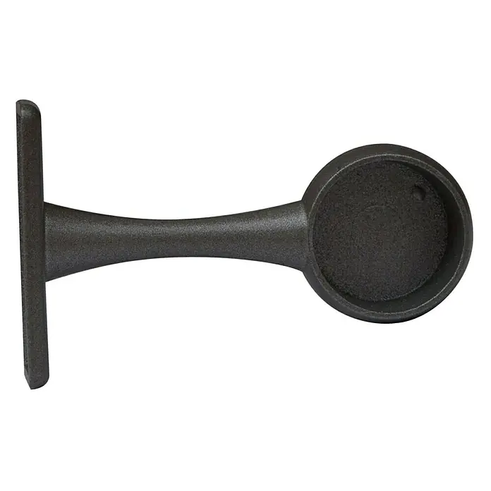 Tapones terminales Soporte - Gris plomo, 2 ud.