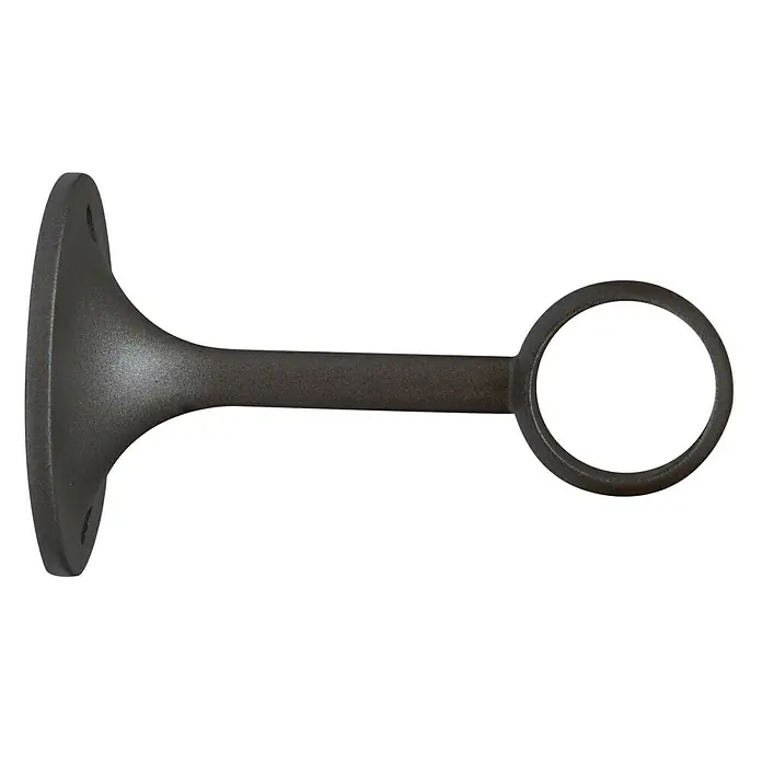 Soporte de pared central Solutions - Gris plomo, Largo: 7,8 cm
