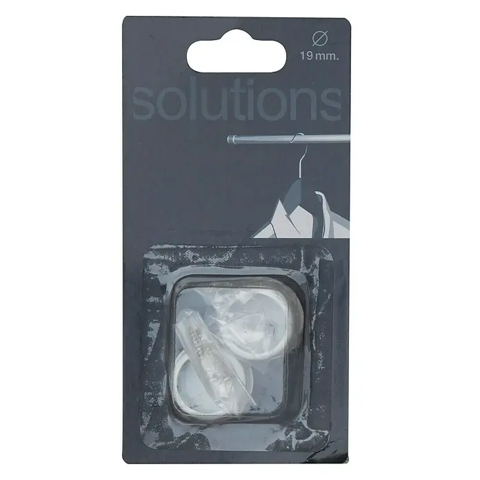 Soporte de pared para armario - Blanco, Largo: 1,3 cm