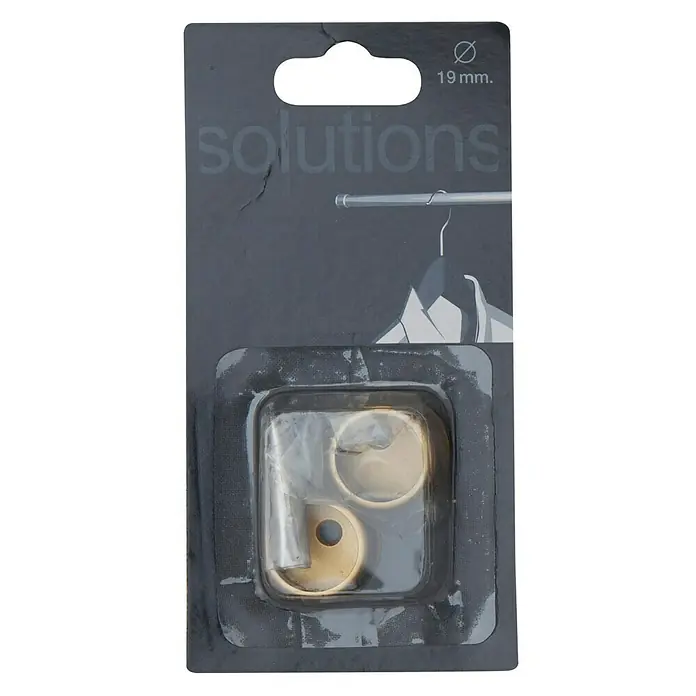 Soporte de pared para armario bronce - Largo: 1,3 cm