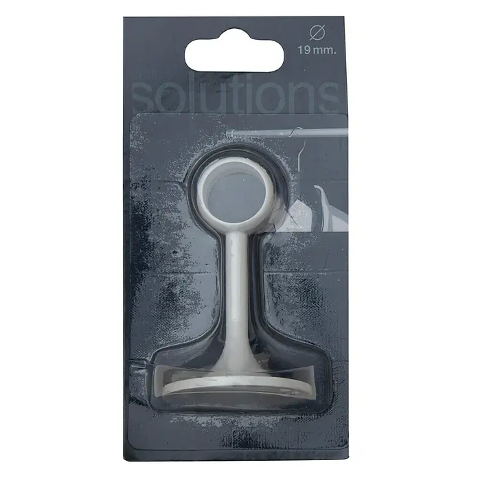 Soporte de pared central Solutions - Blanco, Largo: 7,8 cm