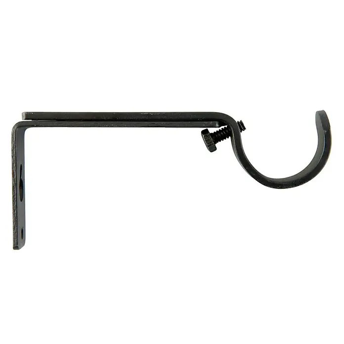 Soporte de pared extensible Ideas 28 - Negro, Para barras con un diámetro de 28 mm, 1 ud.