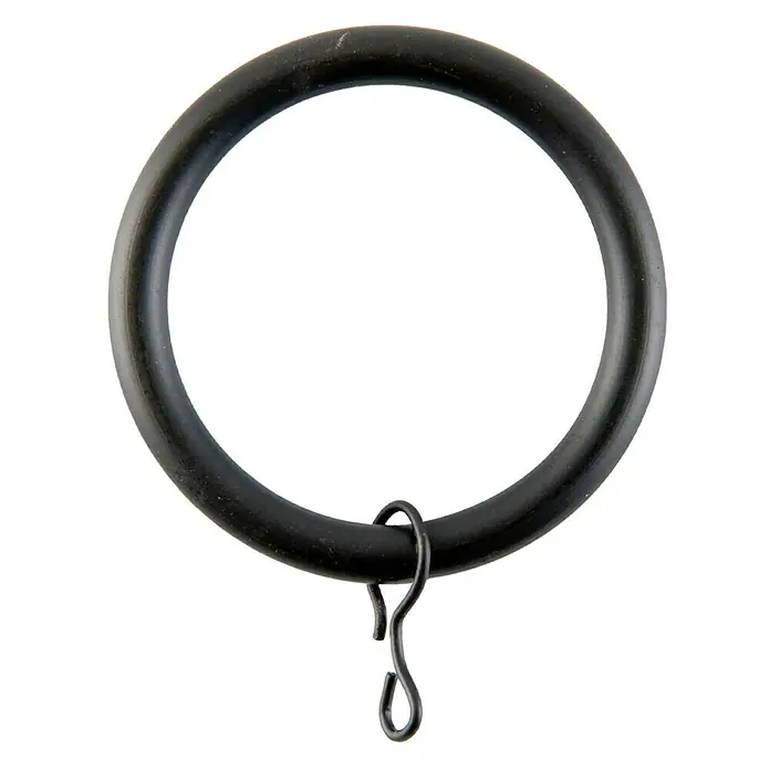 Anilla para cortinas Ideas 28 - Negro, 8 ud.