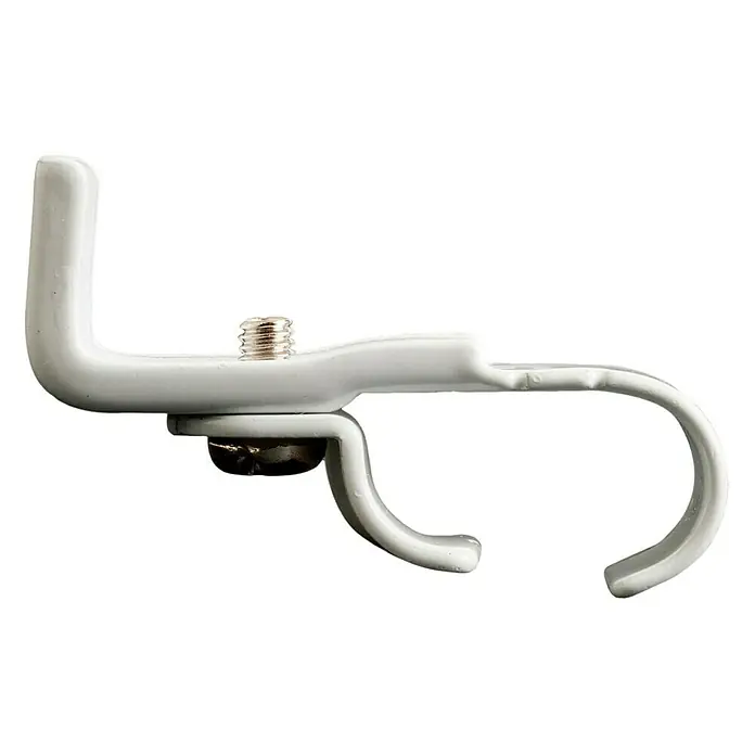 Soporte de pared Riel basic - Blanco, L x An x Al: 4,5 x 1,4 x 3 cm, Tipo de montaje: Atornillado