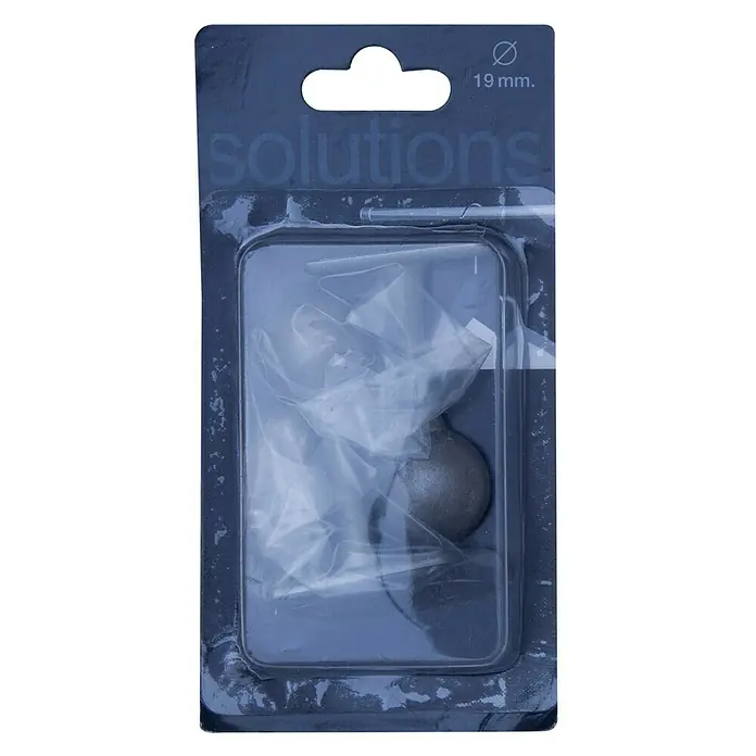 Tapones terminales Soporte - Gris plomo, 2 ud.