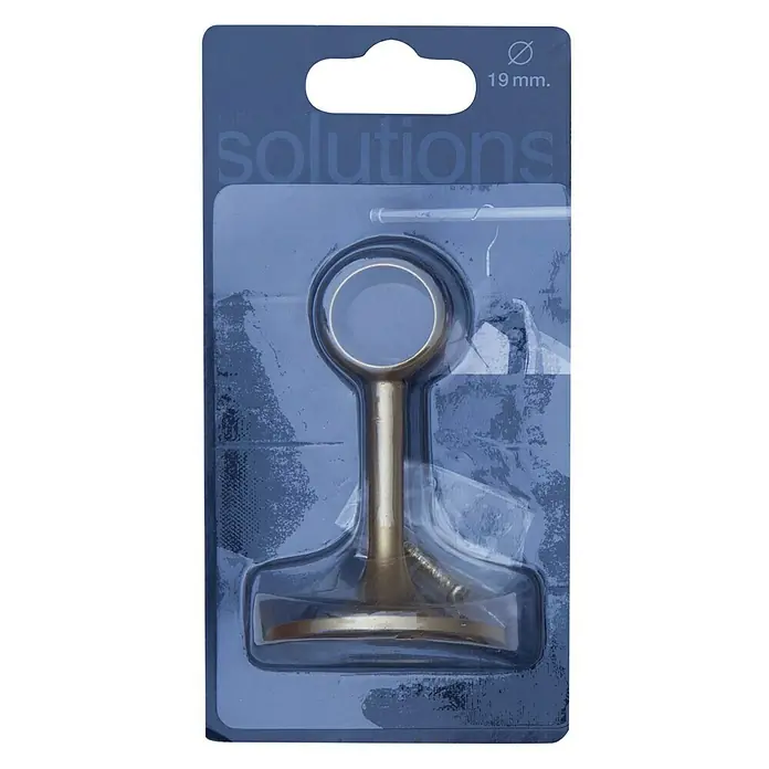 Soporte de pared central Solutions bronce - Largo: 7,8 cm