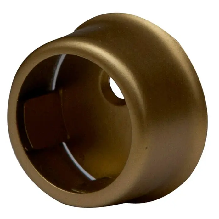 Soporte de pared para armario bronce - Largo: 1,3 cm