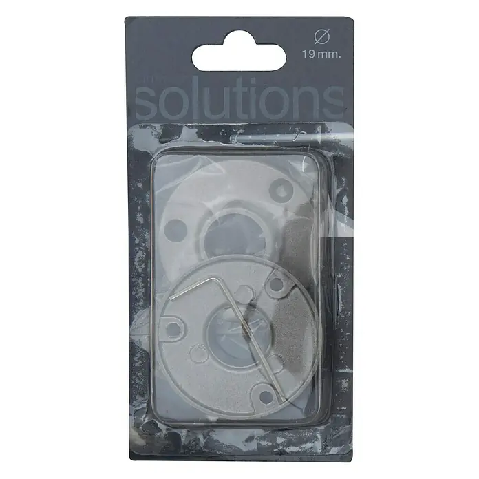 Soporte de pared para armario - Gris, Largo: 1,5 cm