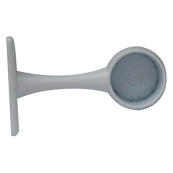 Tapones terminales Soporte - Blanco, 2 ud., Para barras con un diámetro de 19 mm