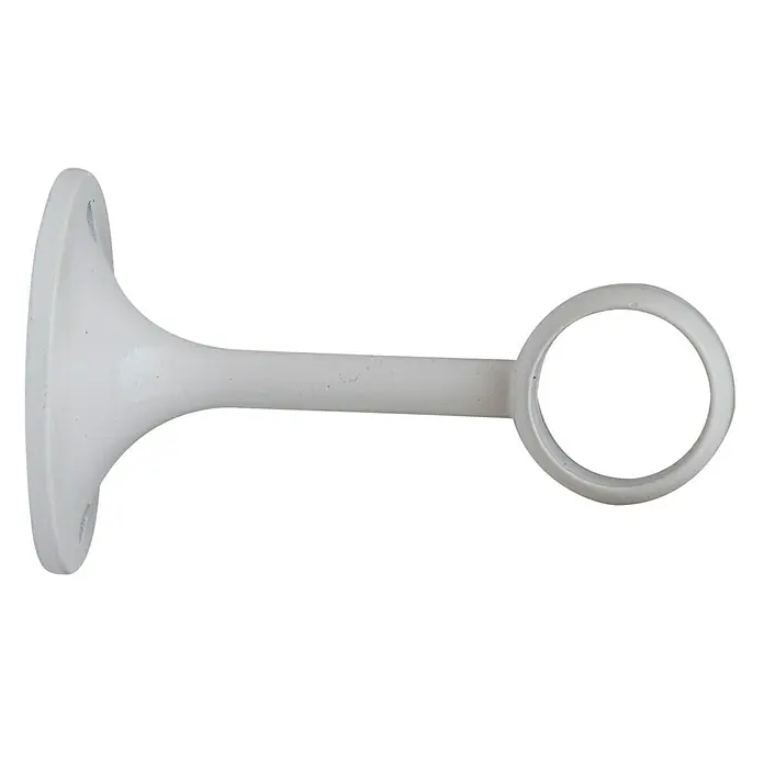 Soporte de pared central Solutions - Blanco, Largo: 7,8 cm