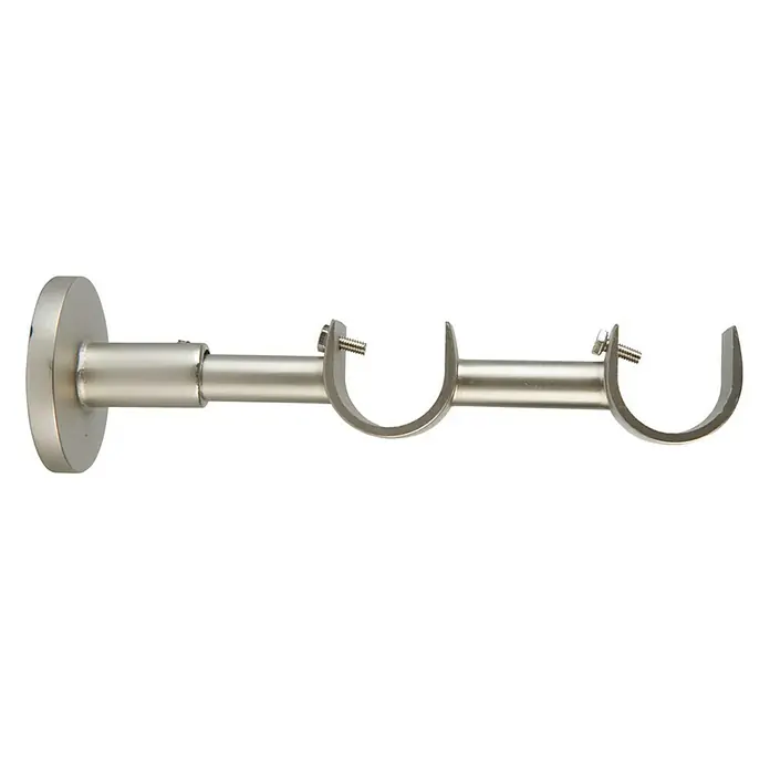 Soporte de pared Eclectic - Plata, L x An x Al: 18 x 5,3 x 5,3 cm, Atornillado