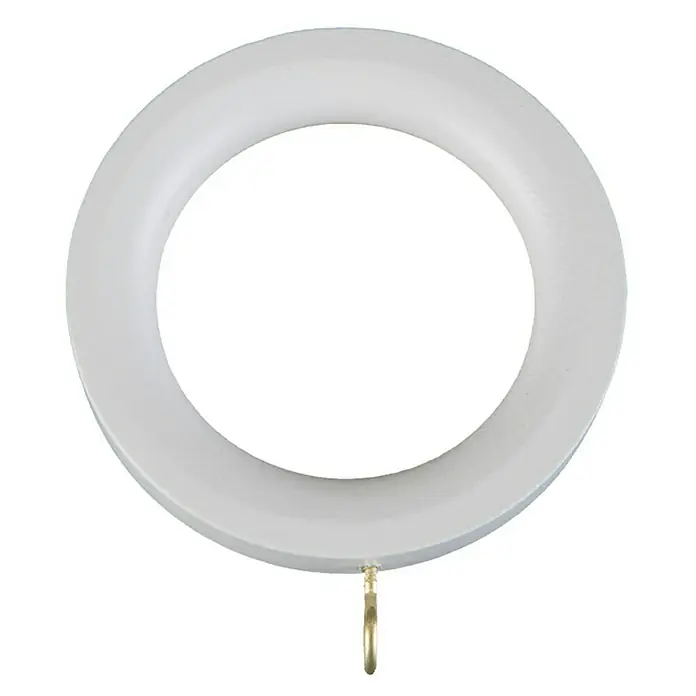 Anilla para cortinas Colors - 8 ud., 22 mm, Blanco, Redonda