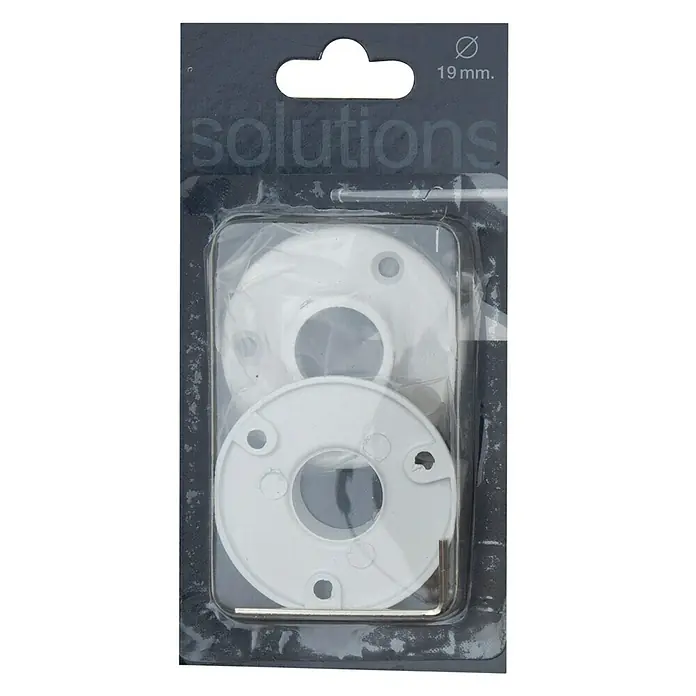 Soporte de pared para armario - Blanco, Largo: 1,5 cm