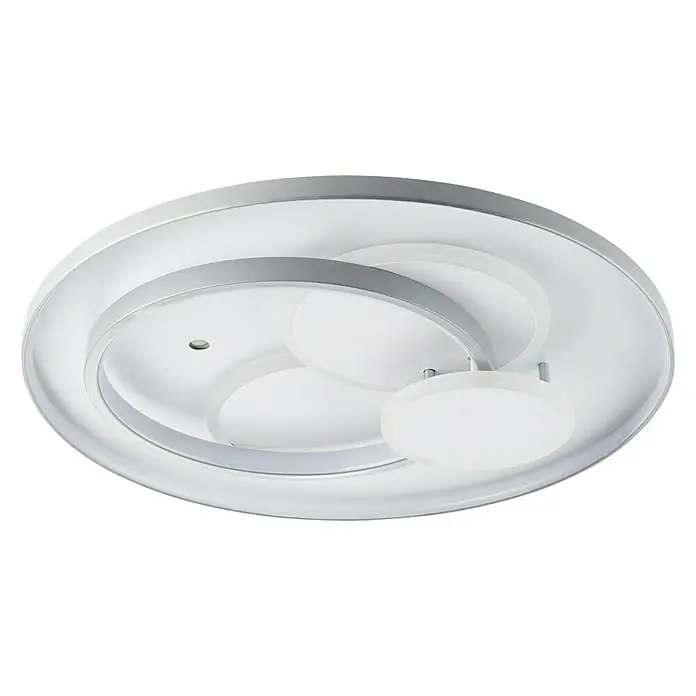LED-Deckenleuchte Circon - 50 W, L x B x H: 50 x 50 x 9,1 cm, Titan, Warmweiß