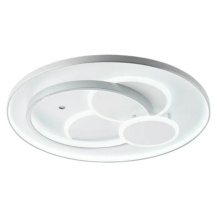 LED-Deckenleuchte Circon - 50 W, L x B x H: 50 x 50 x 9,1 cm, Titan, Warmweiß