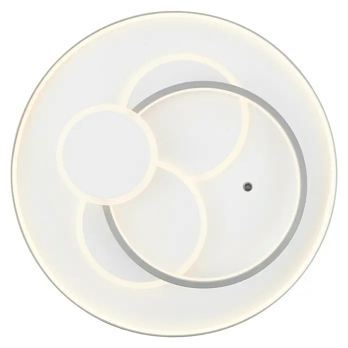 LED-Deckenleuchte Circon - 50 W, L x B x H: 50 x 50 x 9,1 cm, Titan, Warmweiß