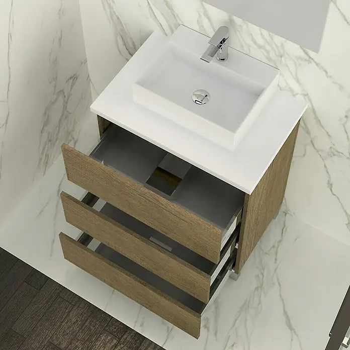 Mueble de lavabo Colours - 46 x 80 x 83 cm, Nebraska, Mate