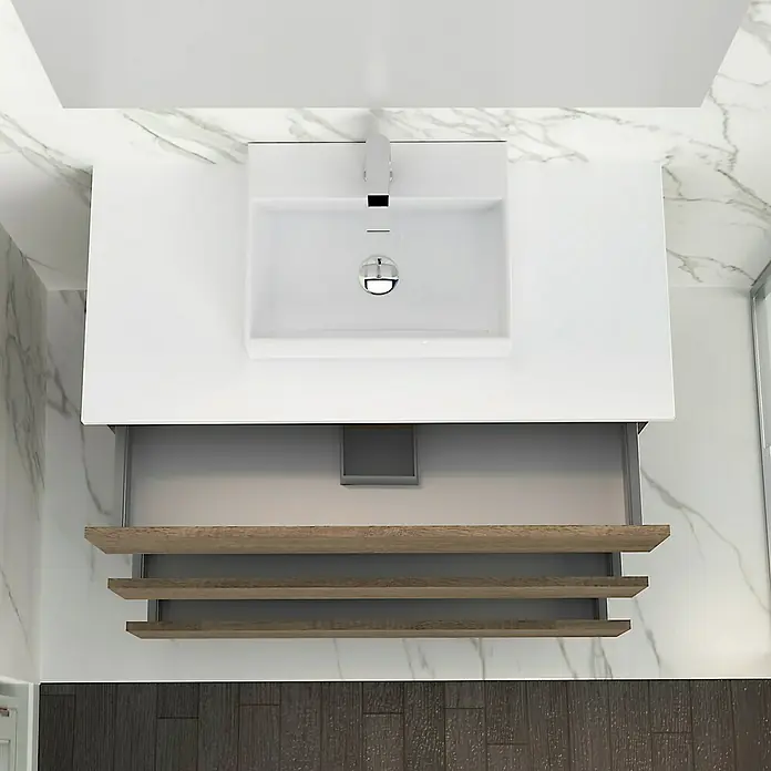Mueble de lavabo Colours - 46 x 100 x 83 cm, Nebraska, Mate