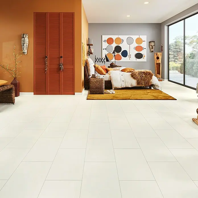 LOGOCLIC Ceramico Laminaat Bianco - 635 x 327 x 8 mm, Tegellook - Sfeeropname