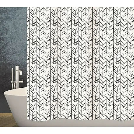 Diaqua  Textil-Duschvorhang Chevron