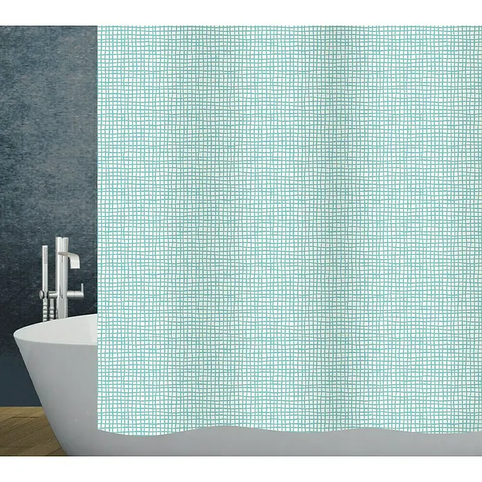 Diaqua Textil-Duschvorhang Mesh - 120 x 200 cm, Grün - Vorderansicht