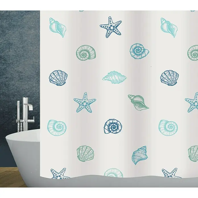 Diaqua Textil-Duschvorhang Mare - 180 x 200 cm, Farbig - Vorderansicht