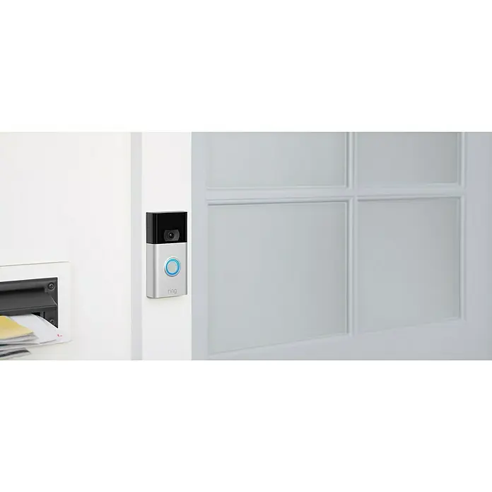 Ring Türklingel mit Kamera Gen.2 Video Doorbell 1 - Nickel matt, 1.080 Pixel (Full HD), 2,8 x 6,2 x 12,65 cm - Anwendungsbeispiel