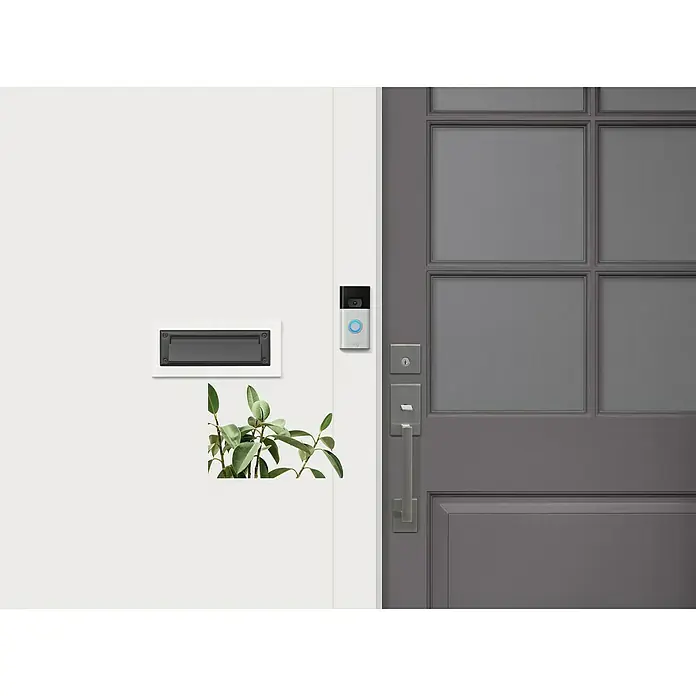 Ring Türklingel mit Kamera Gen.2 Video Doorbell 1 - Nickel matt, 1.080 Pixel (Full HD), 2,8 x 6,2 x 12,65 cm - Anwendungsbeispiel