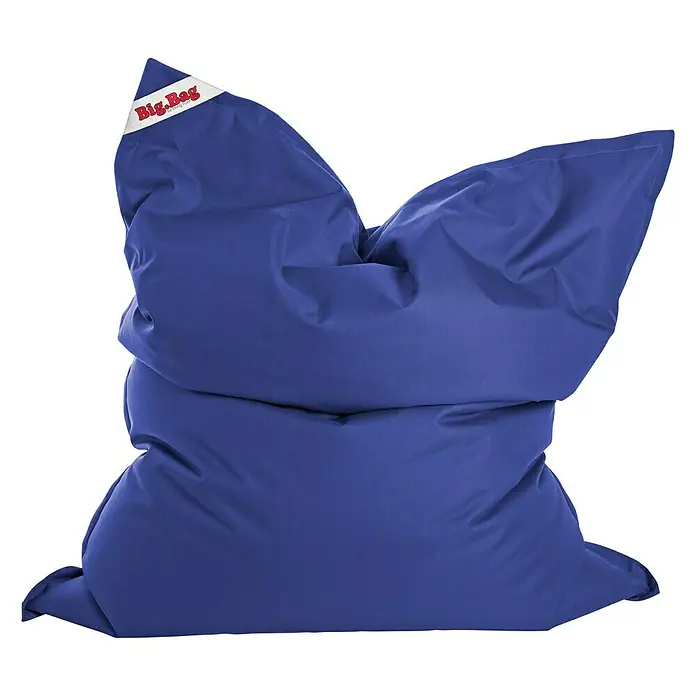 Sitzsack Bigbag Brava - 170 x 130 cm, Blau, 100 % Polyester/100 % Polyvinylchlorid - Vorderansicht
