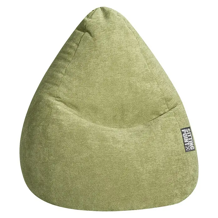 Sitzsack Beanbag Alfa - XXL, Grün, 100 % Polyester - Vorderansicht