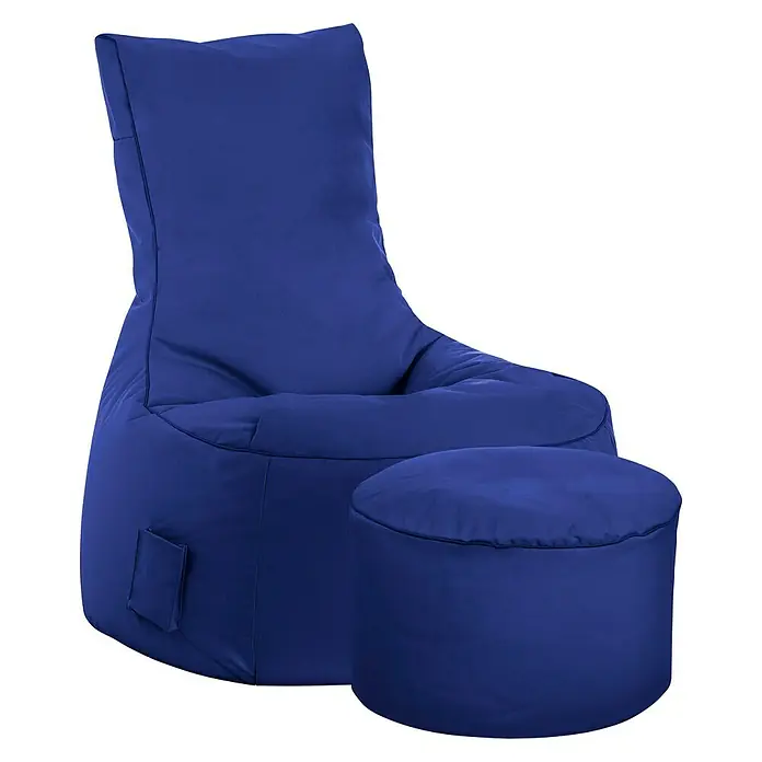 Sitzsack Swing Scuba Set inkl. Dotcom - 95 x 90 cm, Blau, 100 % Polyester/100 % Polyvinylchlorid - Vorderansicht